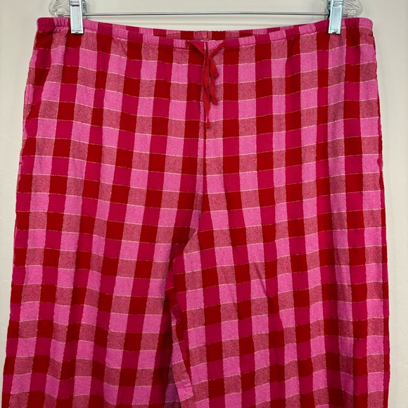 VICTORIAS SECRET Matching Pajama Set Long Sleeve Pants Pink Plaid Size Large - Picture 14 of 16